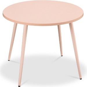 Best Choice Products Round Mid-Century Modern 35.5in Dining Table, Dinette for Home or Kitchen w/Wood Finish Steel Legs - 1 of 4