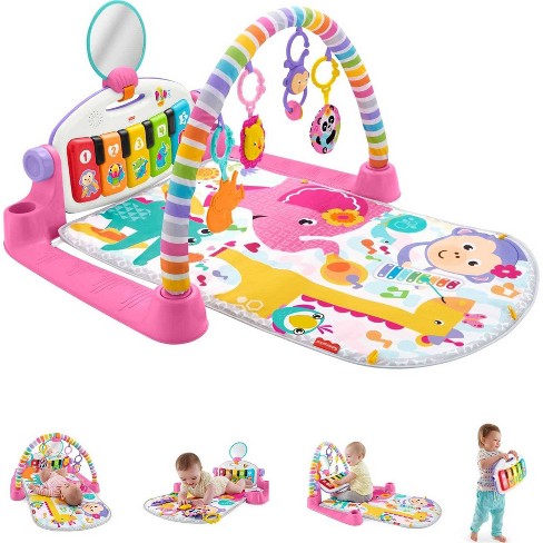 Fisher-Price Deluxe Kick & Play Piano Gym Playmat - Pink - image 1 of 4