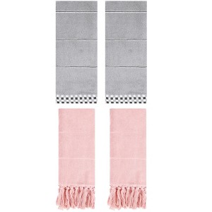 REGALWOVEN 4 Pcs Bathroom Hand Towel 14" x 30" - 1 of 4