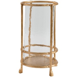 Park Designs Patricia Heaton Home Rainforest Gold Bark Pillar Holder - 1 of 4