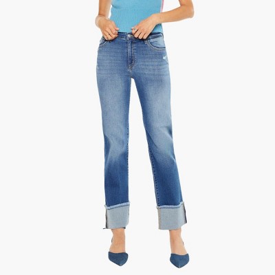 KanCan Essentials Women's Quin High Rise Straight Jeans