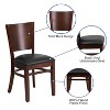 Flash Furniture Solid Back Wooden Restaurant Chair - 3 of 4