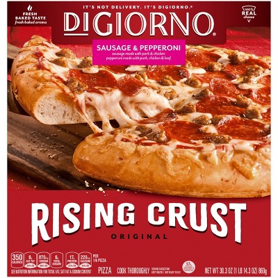 DiGiorno Rising Crust Sausage & Pepperoni Frozen Pizza - 30.3oz