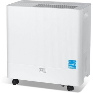 BLACK+DECKER Portable Dehumidifier for Home & Basement, 22-50 Pint, Up to 4500 Sq. Ft., ENERGY STAR, with Drain Hose, Bucket & Pump Options - 1 of 4