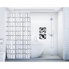 LunaLulinlk Chrome Shower Curtain Rod,Adjustable 43-72 inches,Rust Resistance,Spring Tension Metal Rod,No Drill - 3 of 4