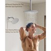 YAWWALK Ceiling Mount 10 and 6 in. Dual Round Shower Head and Handheld Shower Head - 3 of 4