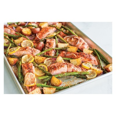 Nordic Ware Silver Aluminum Half Sheet Pan, 17.9" x 12.9"