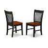 HomeStock 9Pc Square 36/54 Inch Family Table With 18 In Butterfly Leaf And 8 Wood Seat Dining Chairs - 3 of 3