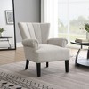 NicBex Polyester Accent Chair With Wooden Legs,Upholstered Living Room Chairs with Channel Back,Modern Armchair,Accent Chairs for Living Room - 2 of 4