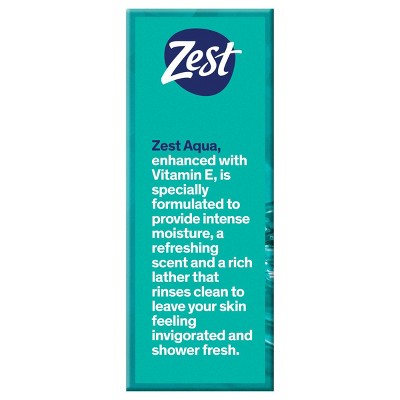 Zest Aqua with Vitamin E Refreshing Bar Soap - 12pk - 4oz each