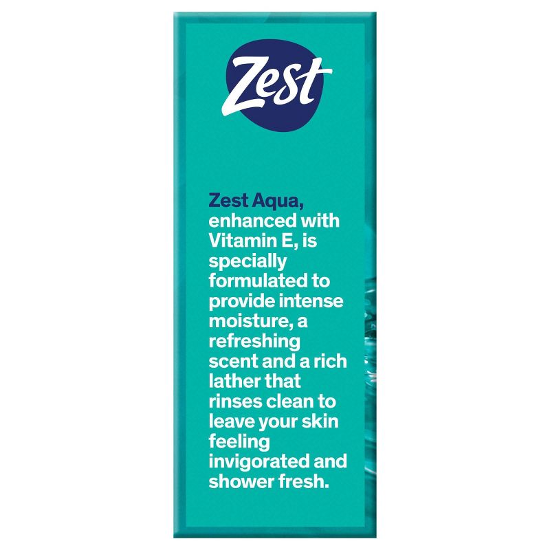 Zest Aqua with Vitamin E Refreshing Bar Soap - 12pk - 4oz each, 4 of 6
