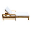 Outdoor Lounge Chair, D18 High-Density Foam Cushions, Chaise Lounge Chair With 3-Position Adjustable Backrest-Cuddlewood - 3 of 4