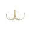 Elegant Lighting Layne 50 inch chandelier in Brass - 3 of 4