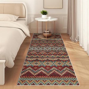 Living Room Rugs Soft Boho Geometric Area Rugs Non-Slip Washable Area Rug for Bedroom Home Office Dining Room - 1 of 4