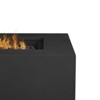 Aegean 50" Rectangle Steel Propane or Natural Gas Fire Pit Table in Black by Real Flame - 4 of 4