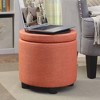 Designs4Comfort Round Accent Storage Ottoman - Breighton Home - 2 of 4