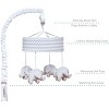 Trend Lab Musical Nursery Crib Mobile - Chevron Gray - 3 of 4