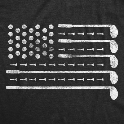 Мужские футболки Crazy Dog T-Shirts, Inc. Mens Funny T Shirts Golf American Flag Awesome Fourth Of July Golfing Graphic Tee for Men - Crazy Dog Men's T Shirt For Fourth Of July Black L — фото 2