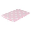Everyday Kids 2 Pack Pack N Play Sheets – 100% Cotton Jersey Knit, Breathable, Fits Portable Crib and Playard Mattress, Pink & White Hearts/Dots - 3 of 4