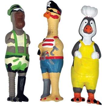 Boss Pet Digger's Assorted Latex Fowl Character Squeaky Dog Toy Large 1 pk
