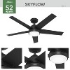 Hunter Fan 52" Skyflow Weather Max Indoor/Outdoor Ceiling Fan with LED Light Kit and Wall Control Matte Black - 3 of 4