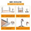 Acekool Stainless Steel Equipment Grill Stand Table, Adjustable Legs, Edge Baffle, Heavy Duty Shelf, Kitchen Prep Station - 4 of 4