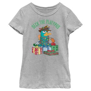 Girl's Phineas & Ferb Deck the Platypus T-Shirt - 1 of 4