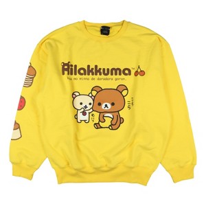 Dumbgood San-X Adult Rilakkuma and Korilakkuma Oversized Crewneck Pullover Sweatshirt - 1 of 4
