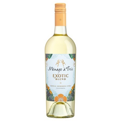 Ménage à Trois White Blend Wine - 750ml Bottle
