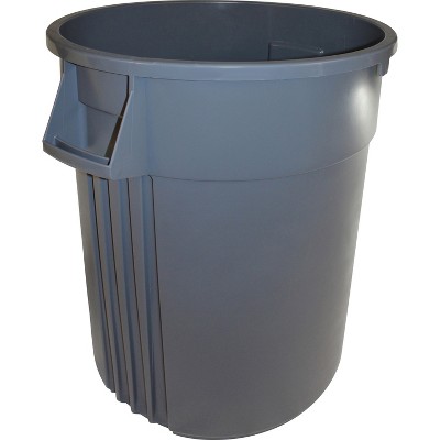 Genuine Joe Trash Containers Heavy-duty 32 Gallon Gray 60463