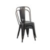 IHOMEADORE 18Inch Industrial Metal Dining Chairs set of 4 - 3 of 4