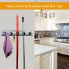 Racxily Mop Holder Wall Mount Mop Broom Holder Mop Hanger Organizer Storage Rack - 4 of 4