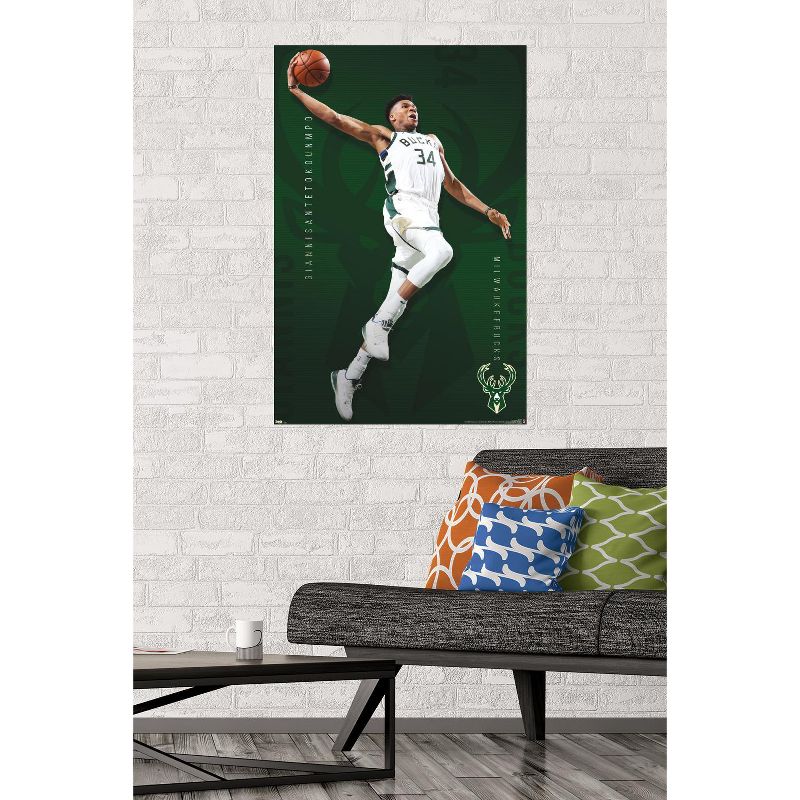 Trends International NBA Milwaukee Bucks - Giannis Antetokounmpo 19 Unframed Wall Poster Prints, 2 of 7