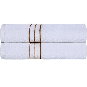Premium Cotton Solid Plush Heavyweight Hotel Luxury Towel Set by Blue Nile Mills - 1 of 4