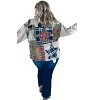 Women's Care Free Plaid Patch Button Down Jacket - Oli & Hali - 2 of 4