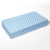 Bacati - Ikat Blue Dots Muslin 100 percent Cotton Universal Baby US Standard Crib or Toddler Bed Fitted Sheet - 2 of 4