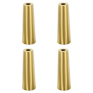 Unique Bargains Furniture Metal Durable Scratch Resistant Furniture Leg Cover Round - 1 of 4