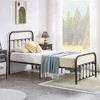 VECELO Victorian Style Metal Platform Bed Frame with Headboard & Footboard, Classic Mattress Foundation with Under-Bed Storage, No Box Spring Needed - 4 of 4