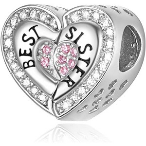 Sterling Silver Dangle Charm Beads for Women - DIY Pendants for Bracelets & Necklaces, Jewelry Gifts - 1 of 4