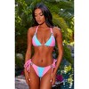 'Bubblegum' Double Strap Tie Side Bikini Bottoms Bubblegum Large - 4 of 4