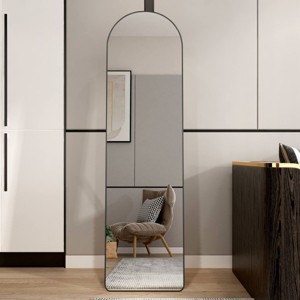 Arched Mirror,Skinny Mirrors With Aluminium Alloy Frame,Dressing Mirror,Mirror Clothing Store,Full Length Mirror With Stand-The Pop Home - 1 of 4