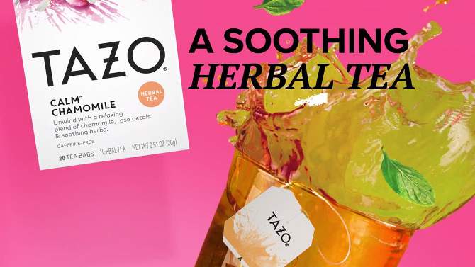 Tazo Calm Chamomile Herbal Tea - 20ct, 2 of 10, play video