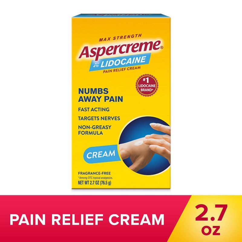 Aspercreme Lidocaine Pain Relieving Creme - 2.7oz, 1 of 9