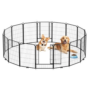 Single Package Steel Beveled Pet Playpen - Heavy-Duty Steel, Beveled Edge Design - 1 of 4
