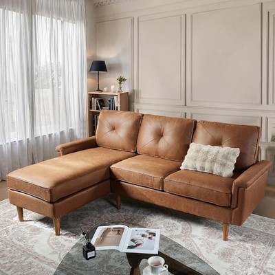 XIZZI Modular Sectional Sofas for Living Room, Modern L-Shaped Couch High Density Sponges Breathable Fabric