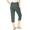 Woman Within Plus Size The Hassle-Free Soft Knit Capri - 3 of 4