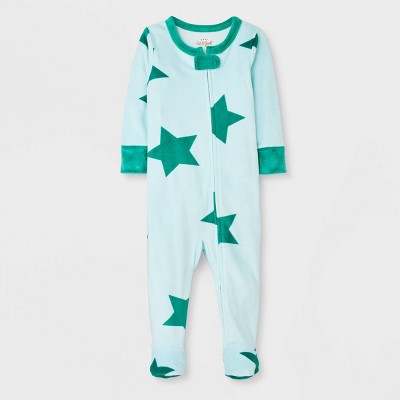 Baby Star Snuggly Soft Sleep N' Play - Cat & Jack™ Turquoise Blue 0-3M