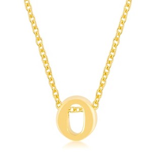 Slickblue Stylish Custom Initial Necklace for Women, 18" Link Chain+2" Ext., Rose Gold/Gold/Silver Options, b-z Options - 1 of 3