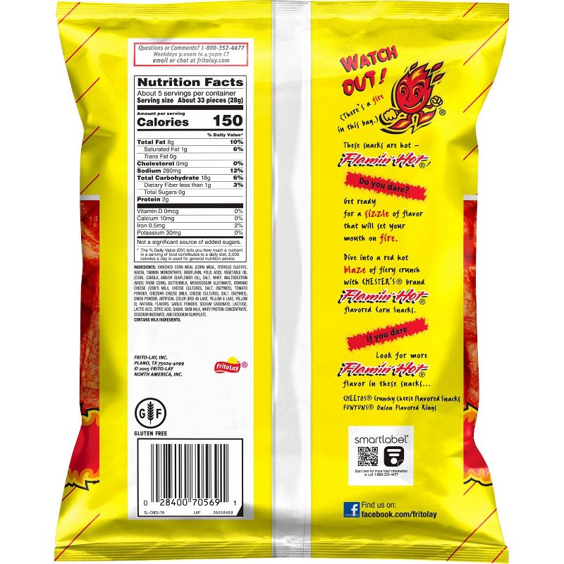 Chesters Flamin Hot Fries - 5.5oz, 2 of 4