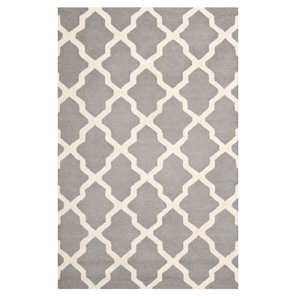 Maison Textured Rug - Silver / Ivory (5'X8') - Safavieh